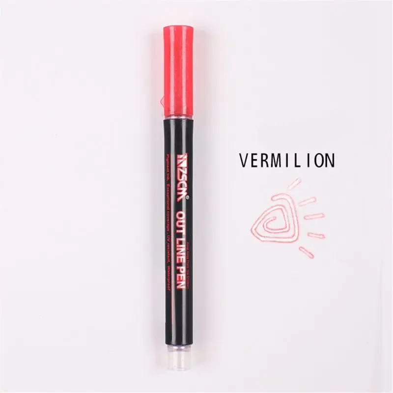 

Double Lines Art Markers Pen Out Line Pen Scrapbooking Pens Fine Liner Marker