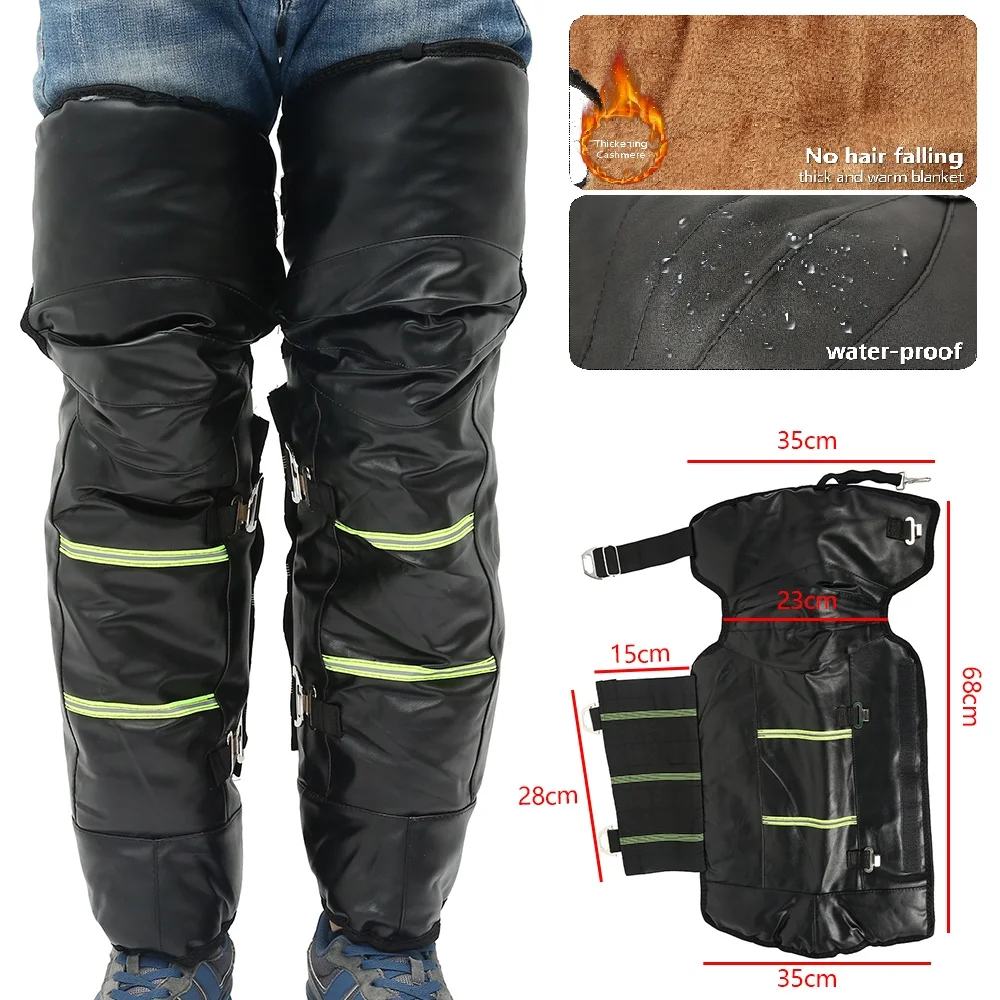 Motorcycle Protective KneePad Winter Scooter Moto Bike Warmer Windproof Warming Knee Pads Legs Protector Thickening Cold-Proof