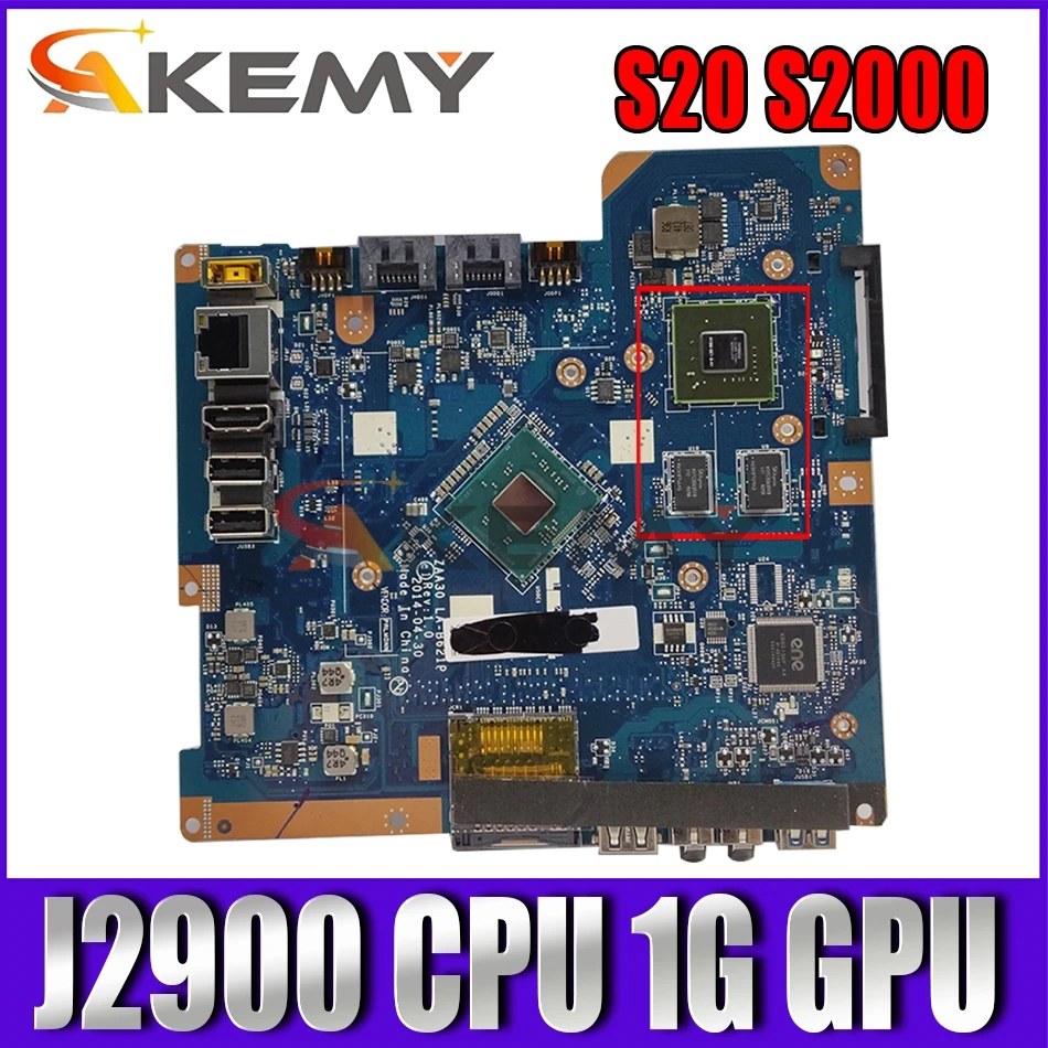 

For Lenovo S20 S2000 All-in-One motherboard J2900 CPU 1G GPU ZAA30 LA-B621P S20-00 Mainboard 100% Fully Tested&High quality
