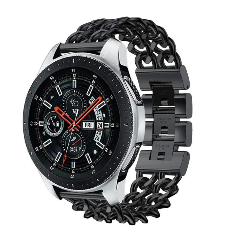 Stainless steel strap for Samsung Galaxy gear s3 denim chain huami pace huawei gt honor watch Magic | Наручные часы