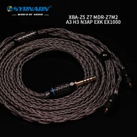 syrnarn s8 4pin xlr 4 4 2 5 mm balanced 3 5 6 35 earphone cable for sony xba h2 xba h3 xba z5 xba a3 xba a2 mdr z7m2 exk ex1000