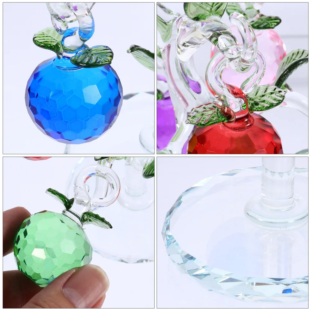 

Crystal Apple Tree Ornament Crystal Crafts Home Decor Souvenirs Decor Ornaments