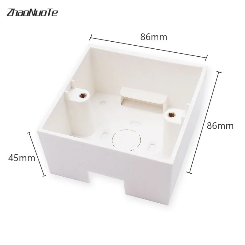 Домашние приспособления настенный выключатель проводка нижняя коробка 86*86*45 мм