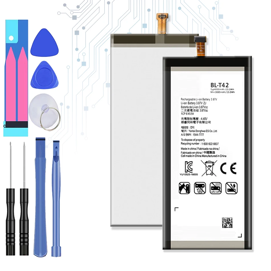 

BL-T42 Replacement Battery For LG V50 ThinQ 5G V50ThinQ BL T42 LM-V500 V500N V500EM v500xm free tool