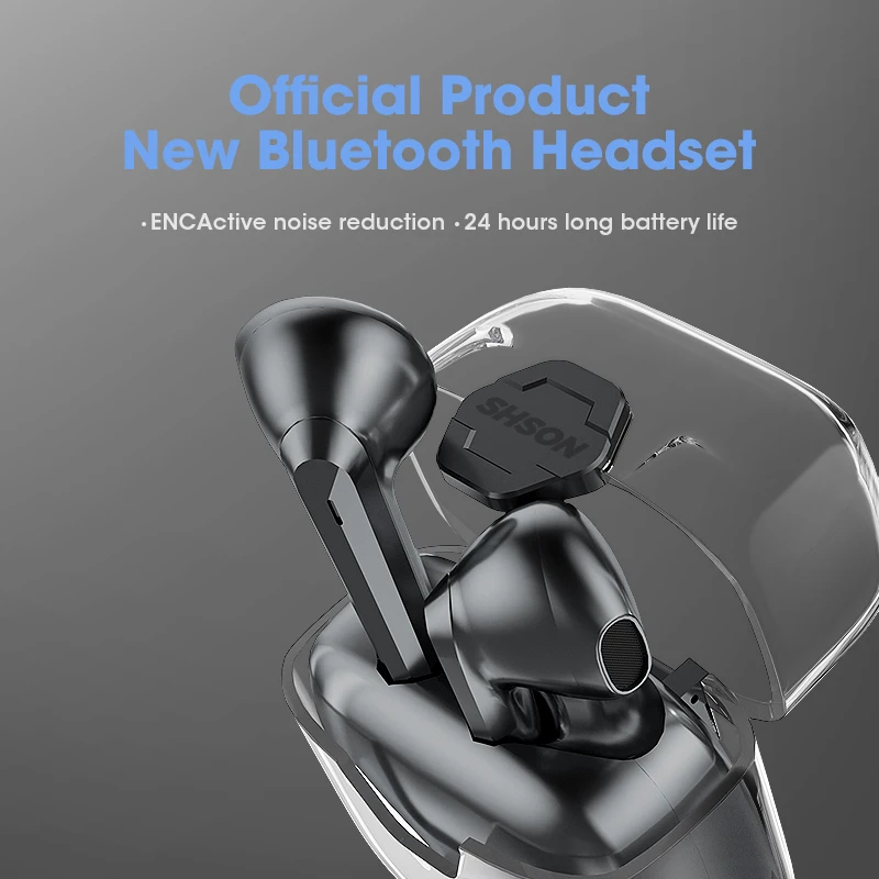 

TWS Bluetooth Earphone Stereo Gaming Headset Noise Cancelling Sports Earphone With Microphone Charging Box for All Phone