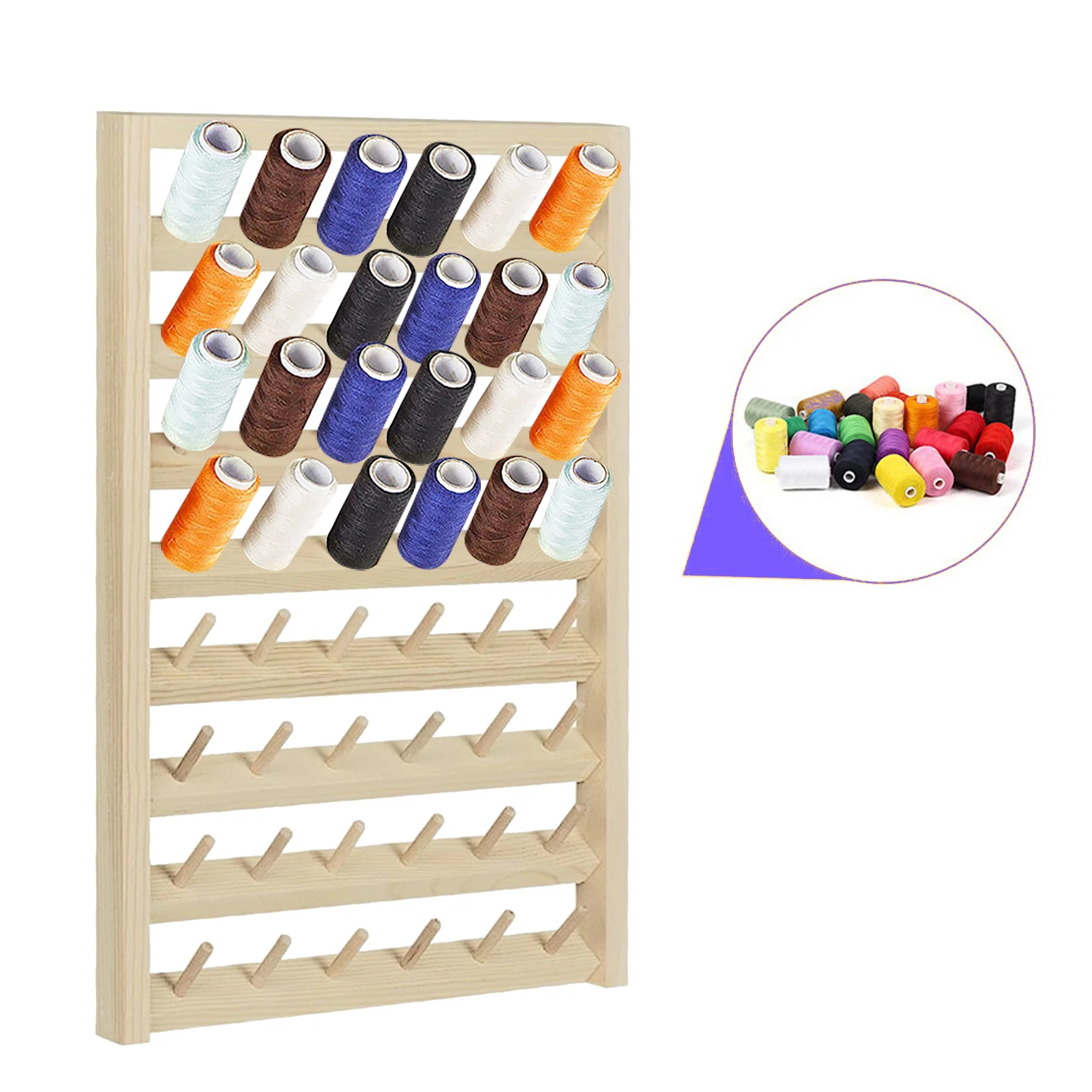 

48/58 Spool Sewing Thread Rack Wall-Mounted Sewing Thread Holder Organizer Sewing Embroidery Machine Sewing Storage Holder