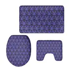 3 шт.компл. аксессуары для ванной в стиле Хэллоуина с привидениями, в общем доме, Нескользящие впитывающие напольные коврики, крышки для унитаза, U-образная подкладка, Новинка