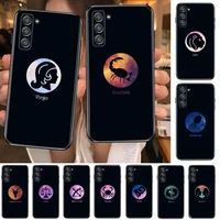 yinuoda 12star sign leo libra scorpio new arrived high quality phone cover hull for samsung galaxy s6 s7 s8 s9 s10e s20 s21 s5 s