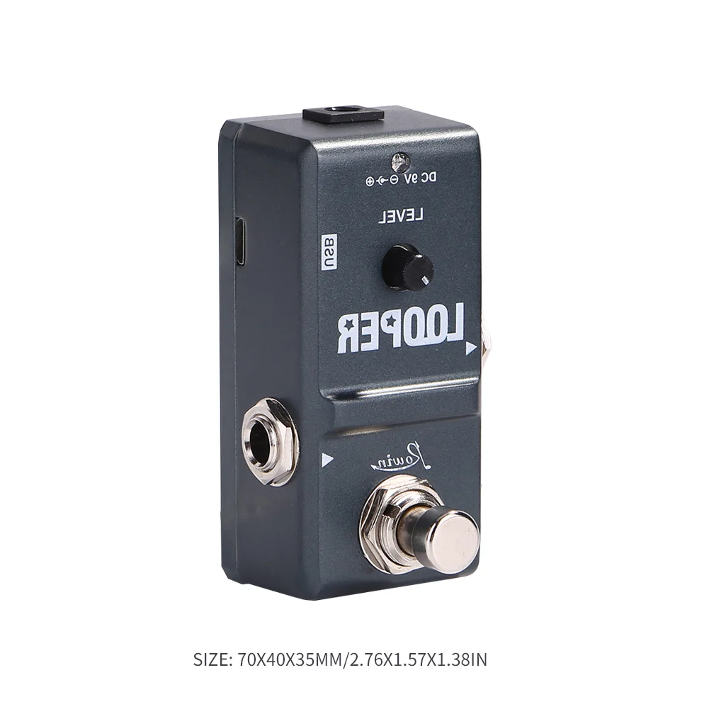 

Looper Unlimited Overdubs Effect Recording Effect Pedal DC 9V Nano Guitar Lightweight Portable Music Elements for Rowin