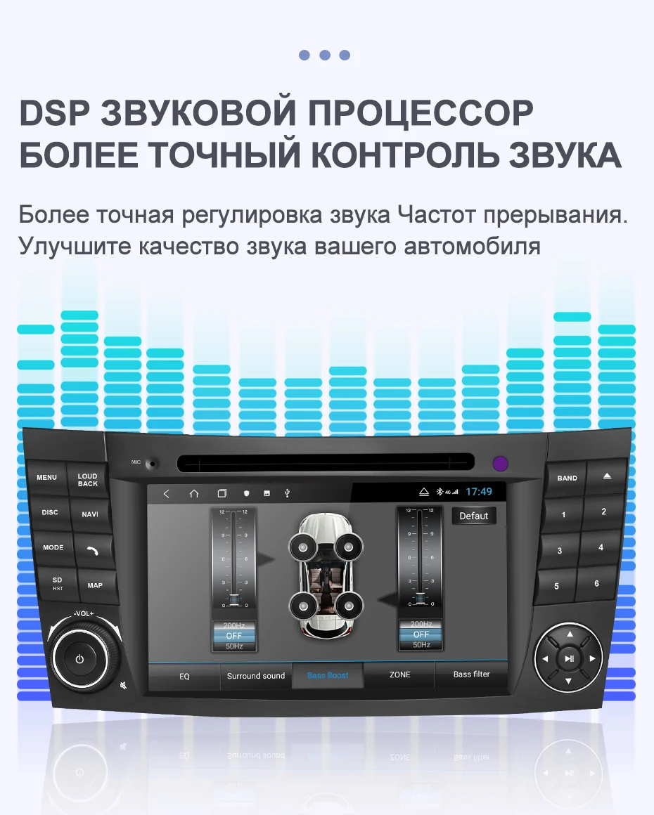 Isudar H53 4G Android 2 Din Авто радио для Mercedes/Benz/E-Class/W211 Автомобильный мультимедийный dvd-плеер gps 8 ядер ram 4 Гб rom 64 Гб DVR