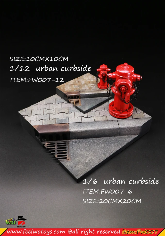 FEELWOTOYS 1/6 1/12 FW007 городской уличный сцена для фигурки DIY|Игровые и трансформеры| |