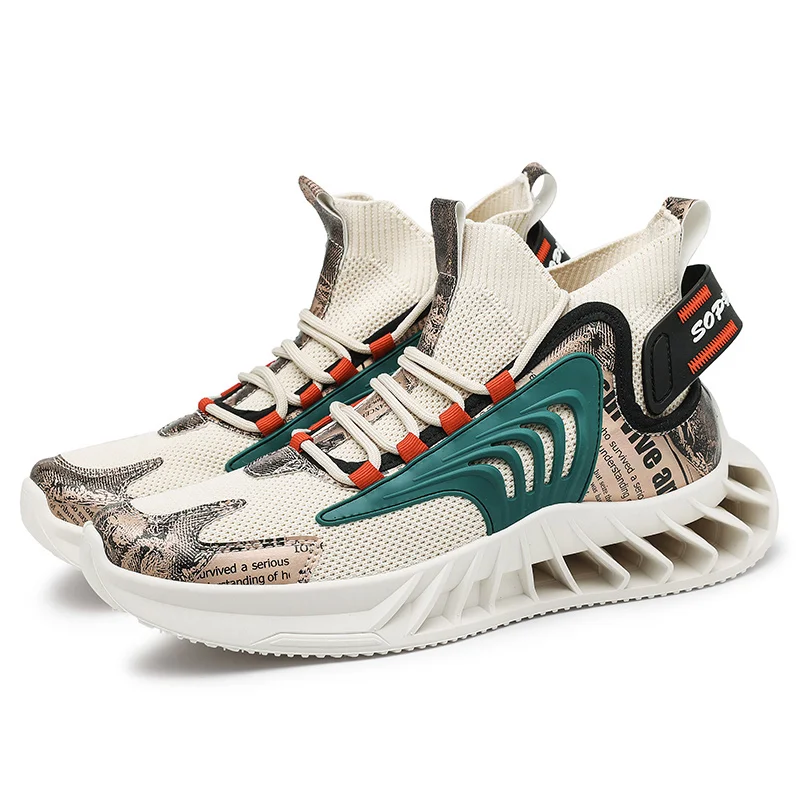 

Summer Breathable Thin Sports Men's Shoes 2021 New Popcorn Breathable Casual Net Shoes Fashion Running Tide Shoes