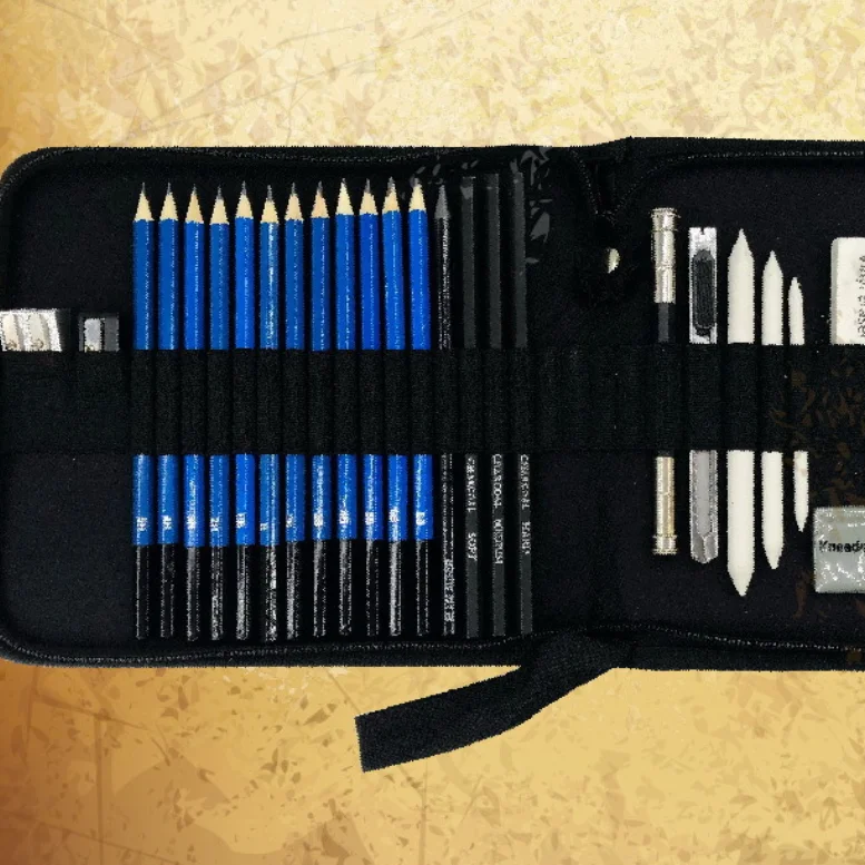 

33 Pcs of Sketch Charcoal Set Painting Tools Elementary School Children's Professional Art Beginners Art Supplies Exams