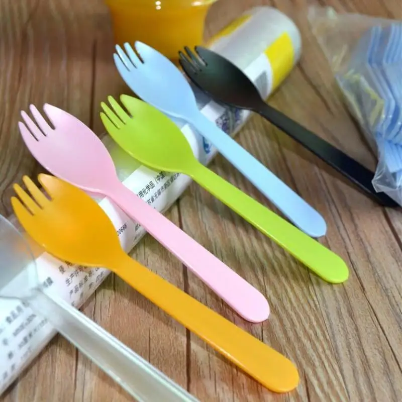 Ложка Вилка и вилка одноразовые 11/14 см 100 шт.|Одноразовые ложки| |