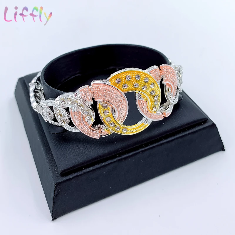 Новинка 2021 африканские Ювелирные наборы женские большие Стильные Золотые