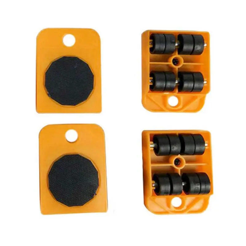 

1/4pcs Furniture Mover Transport Lifter Heavy Stuffs 4 Wheeled Roller Hand Tools 69HF