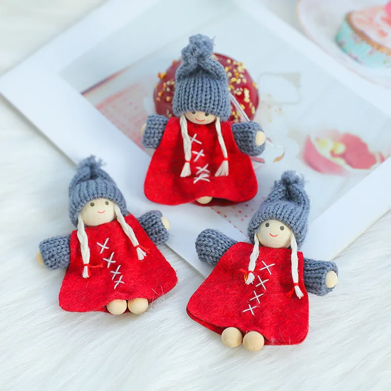 

2/3 шт. вязаная кукла-марионетка, креативная Милая Рождественская кукла, украшения для елки, подвесные украшения для дома, новый год 2022, Рожде...