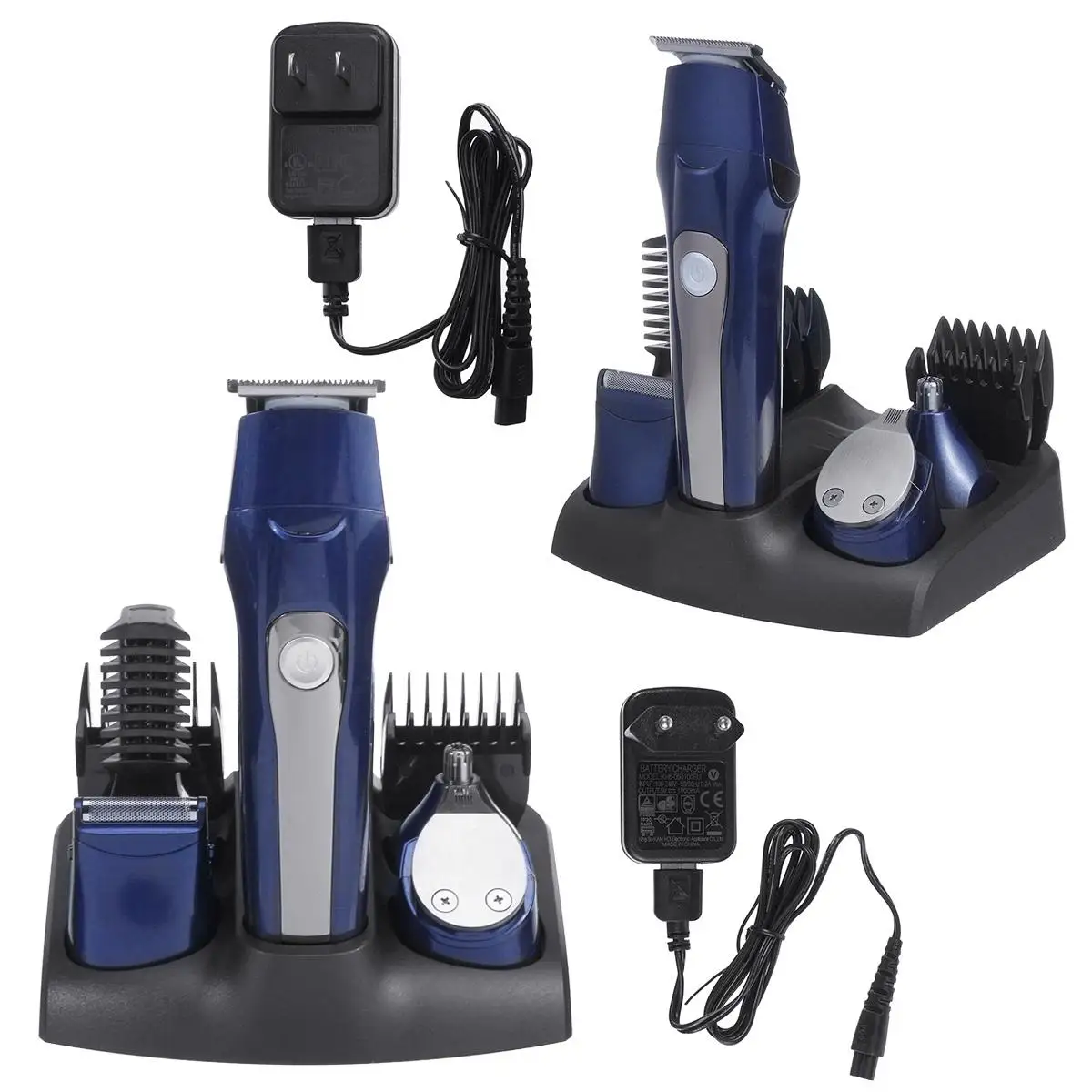 

Multifunctional Hair Clipper Rechargeable Cordless Electric Hair Trimmer Eyebrow/Nose Hair/Beard Trimmer Haircut Shaver Razor