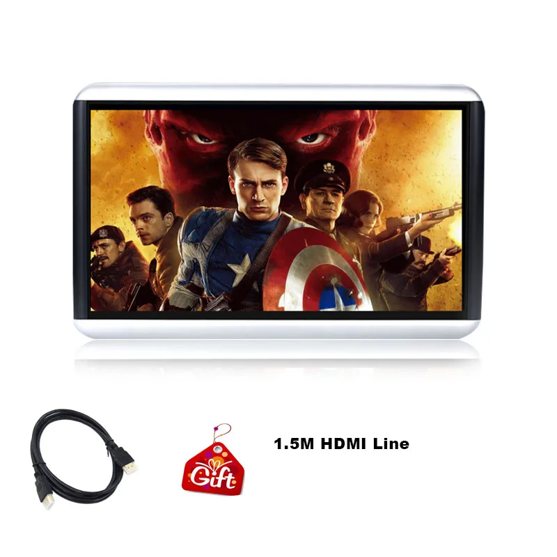 1 monitor only 10,1 дюймов Android 8,1 4K 1080P 1920*1200 Автомобильный подголовник монитор сенсорный экран wifi/Bluetooth/USB/SD/HDMI/FM/Mirroring/Miracast - Цвет: 1 monitor only