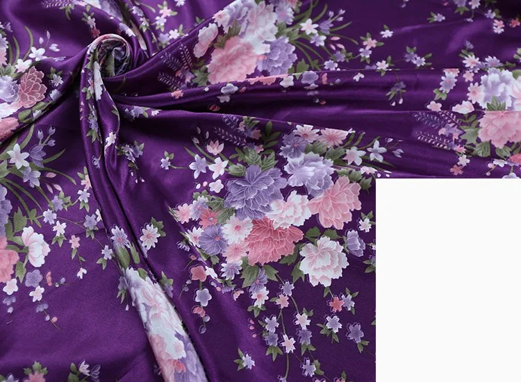 Искусственный шелк печатная атласная ткань новая шелковая для рукоделия