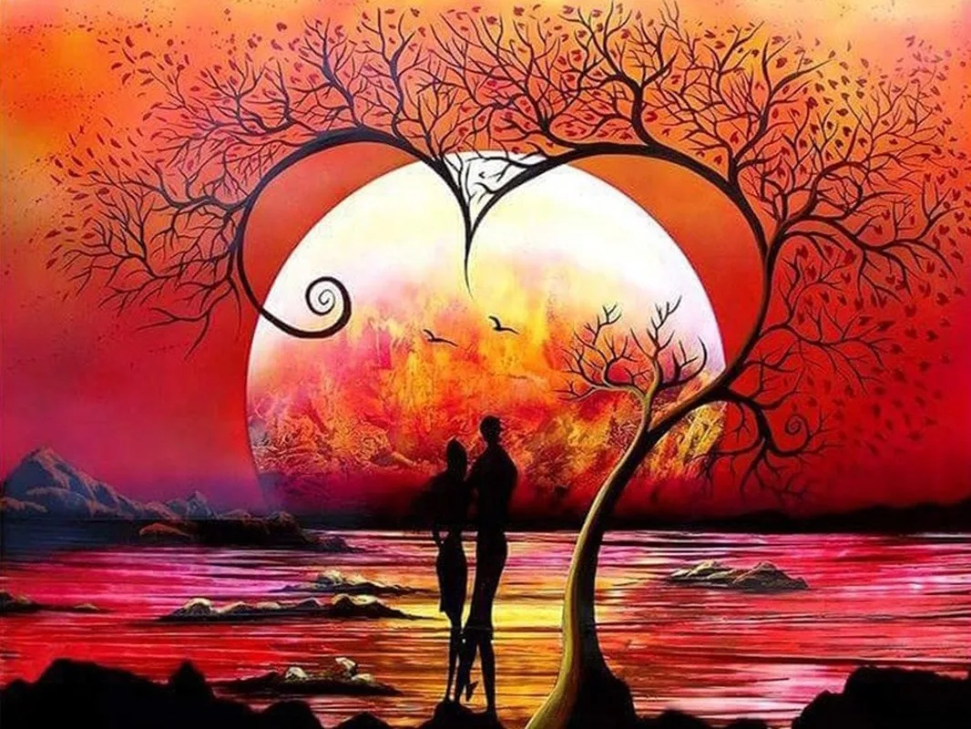 

5D DIY Diamond Painting Kits Moon Full Round With AB Drill Embroidery Landscape Rhinestones Mosaic Diamond Art Kit Gift