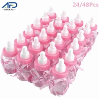 2448pcs girl boy baby shower decorations chocolate candy bottle plastic favor case sweet candy bottle party diy decorations