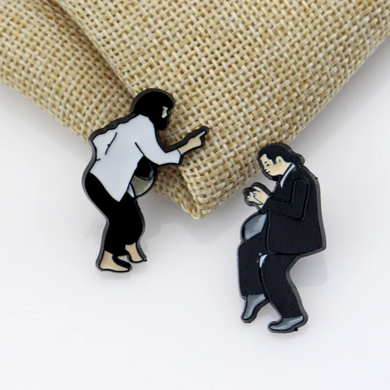 Эмалированные булавки в комплекте фигура танца броши для рубашки воротник и