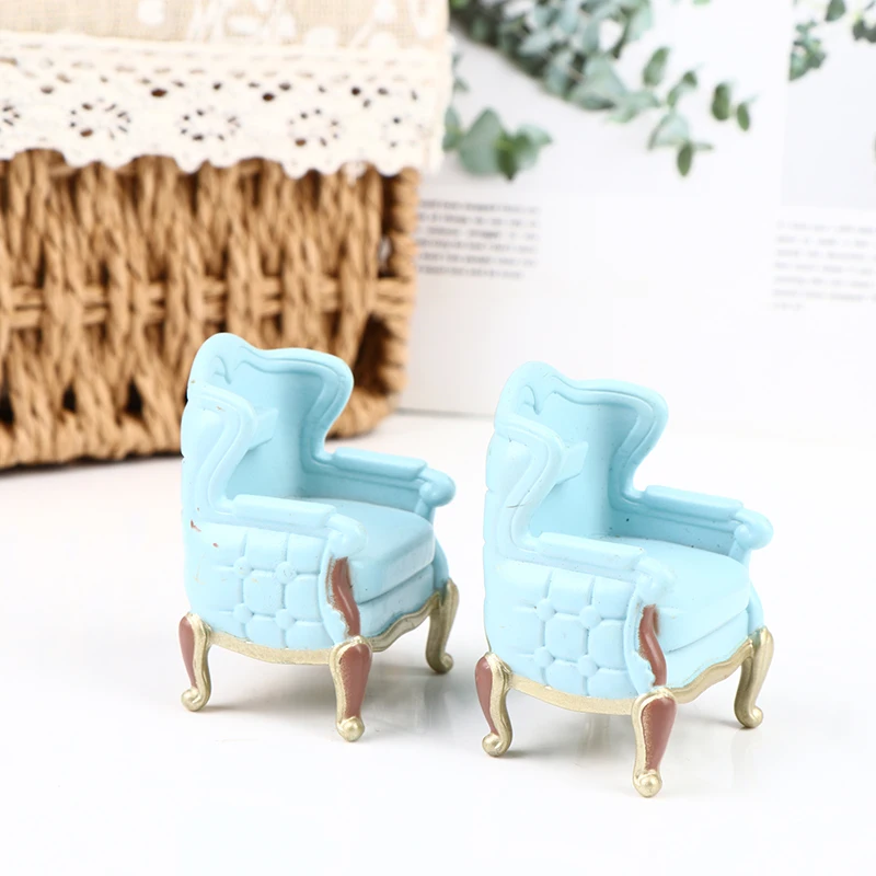 

1Pcs Dollhouse Mini Sofa Stool Chair Pillow Furniture Model For Dollhouse Decoration Simulation Accessories
