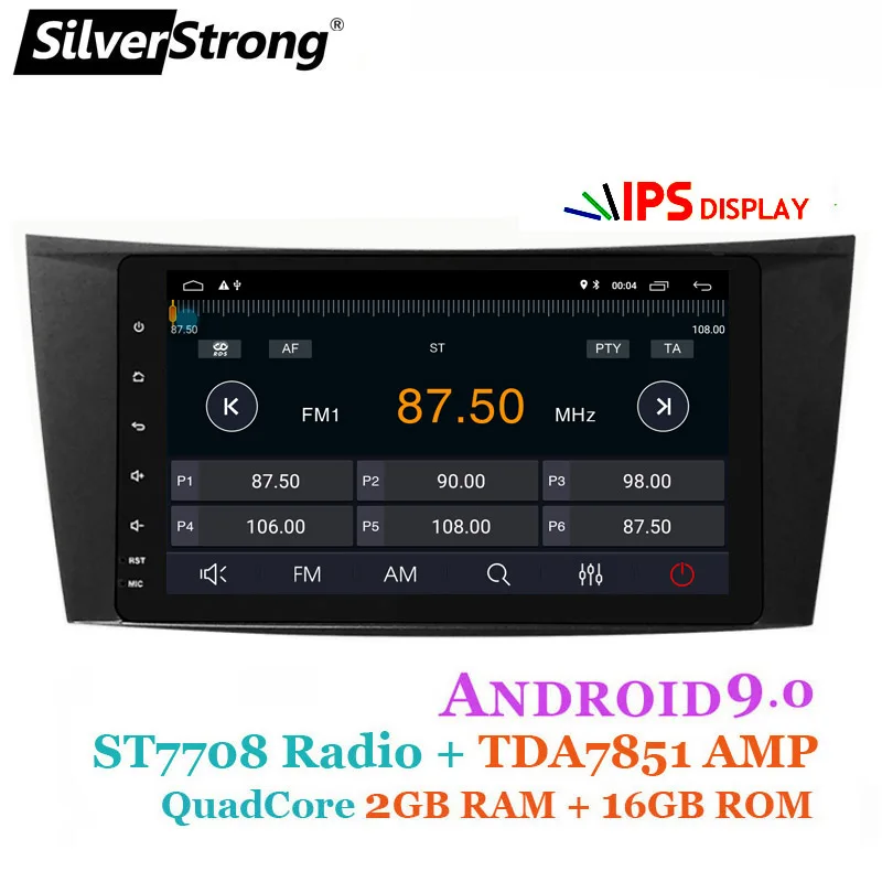 SilverStrong IPS Android10 8 дюймовый DSP CarPlay для Mercedes Benz E class W211 E200 E220 E300 E350 E240 E260 E280