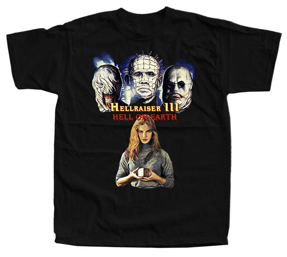 Hellraiser V4 Clive Barker постер фильма 1987 футболка (черный) все размеры S 3Xl крутой подарок