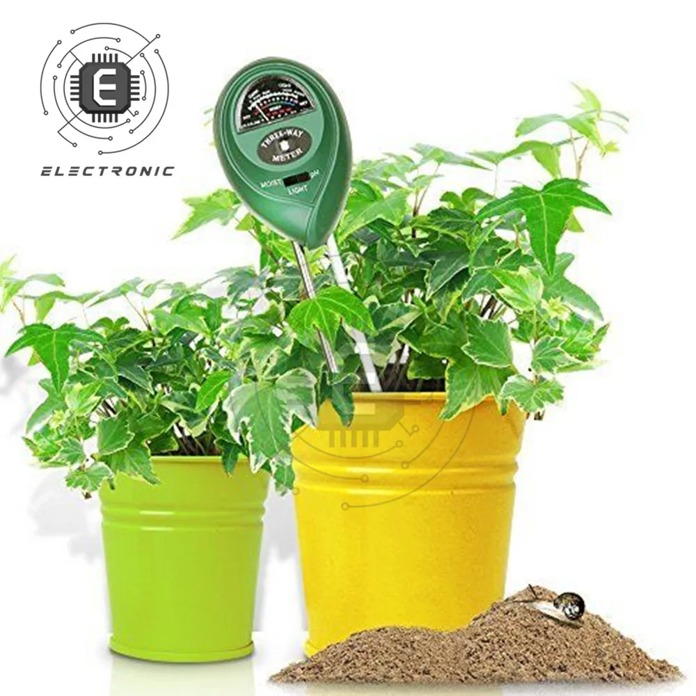 3 в 1 почвы измеритель влажности PH солнца светильник завод Освещенность