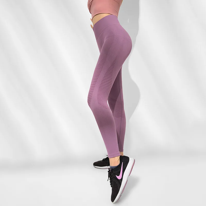 

NORMOV Seamless Fitness Leggings Fashion Women High Waist Elastic Leggings Casual Skinny Workout Jeggings Push Up Feamle Leggins