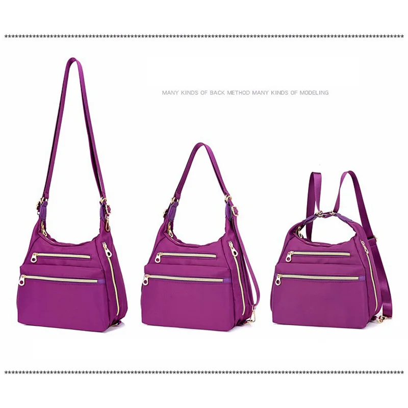

3in1 Bag With Double Zippers Waterproof Fashion Handbags For Women Top Quality Waterproof Shoulder Bag Sacs A Bandouliere Bolsos