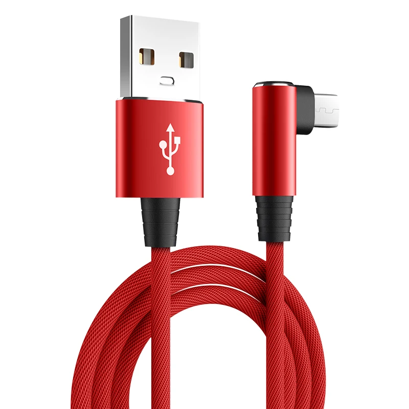 Кабель WeaveType-C с углом 90 градусов для Xiaomi Huawei кабель USB C аксессуары мобильный