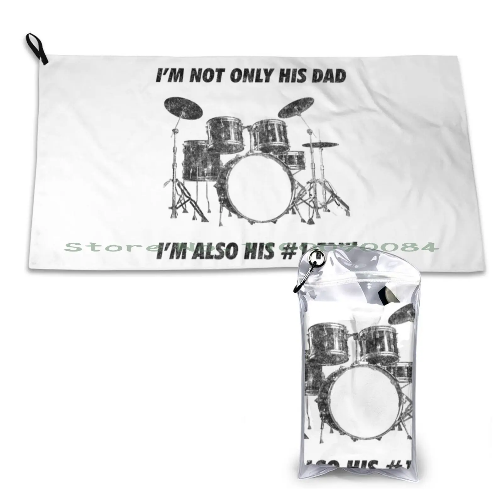 Забавное быстросохнущее полотенце I M не только его папа я также номер 1