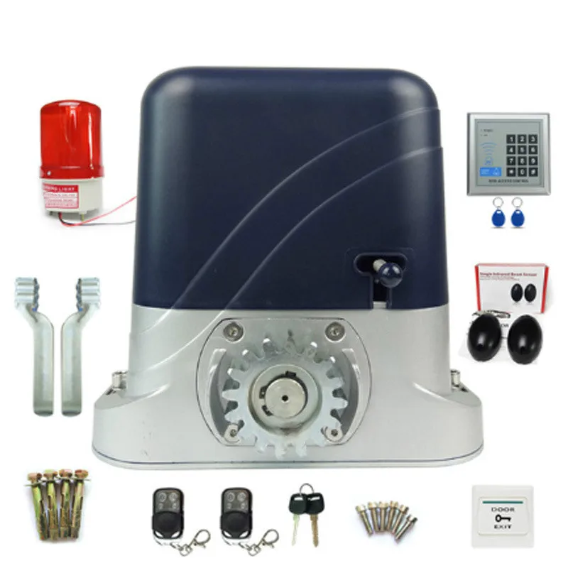 

500kg gear drive sliding gate opener/electric gate motors DC 24V with 2 remote control 1 photocell 1 flashing lamp Optional