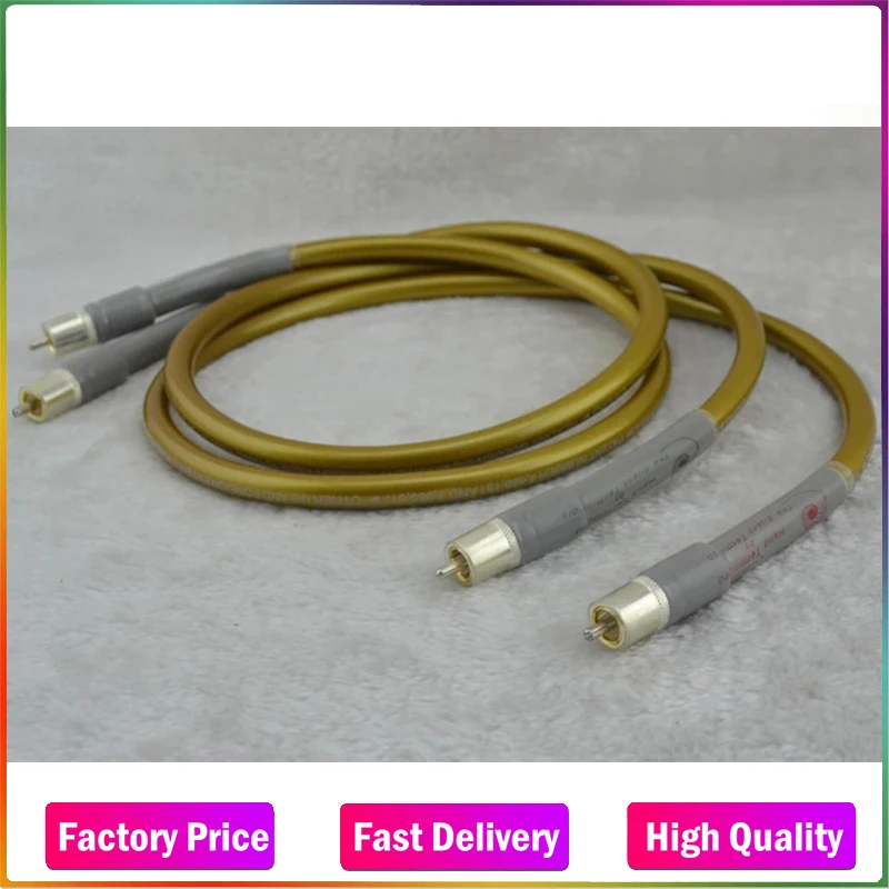 

Audiocrast HEXLINK GOLDEN RCA interconnect cable 1m HIFI AUDIO CABLE