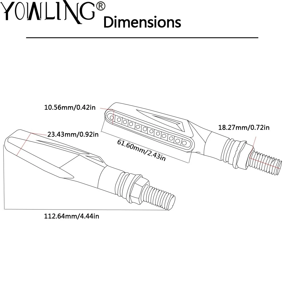 1 пара светодиодный указатель поворота мотоцикла на 12 В универсальный мигающий