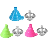 6 pack 3d printer accessories include collapsible silicone funnels and stainless steel resin filter cups