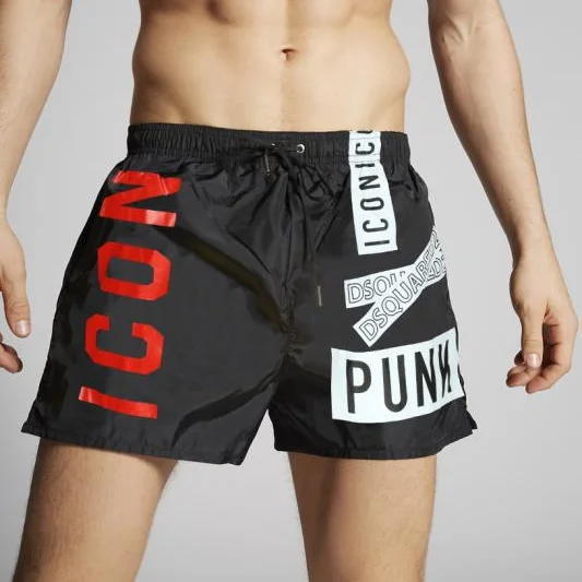 

Men Summer Shorts Hot Shorts Letter Print Workout Beach Shorts Polyester Light Weight Casual Shorts Pants