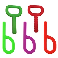 baby teether chew lery silicone b d shaped kids teethers teething care bite autism sensory chewy adhd toys for children gifts