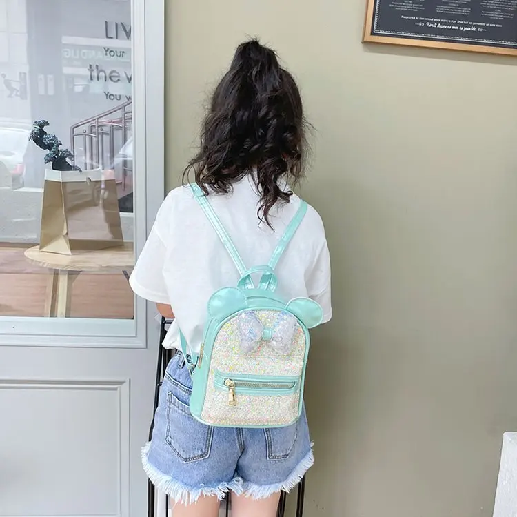 New Kindergarten Small Class School Bag Boy Girl Child Cute Cartoon Minnie Princess Mickey Mouse Backpack 3-7Y Baby PU | Игрушки и хобби