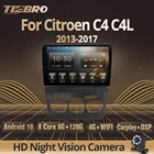 Автомагнитола Tiebro 2DIN Android 10 для Citroen C4 C4L 2013-2017 GPS-навигация Авторадио IPS экран Автомобильный приемник Bluetooth плеер