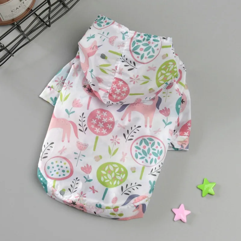 

Dog Raincoat Summer Sun-proof Clothing Sun Protection Hoodie Small Dog Clothes For Small Medium Pets Puppy Cat