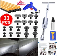 paintless dent removal red puller kits with slide hammer hot melt glue gun for auto body car hail damage and door dings repair