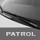Автомобильная металлическая эмблема наклейки на окна стеклоочистителя светоотражающие декоративные наклейки для Nissan патруль Y60 Y61 Y62 автомобильный Стайлинг
