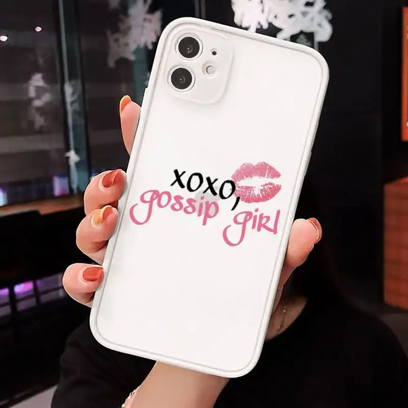 

Gossip Girl Love Best Friends cartoon Phone Cases matte transparent For iphone 7 8 11 12 plus mini x xs xr pro max cover