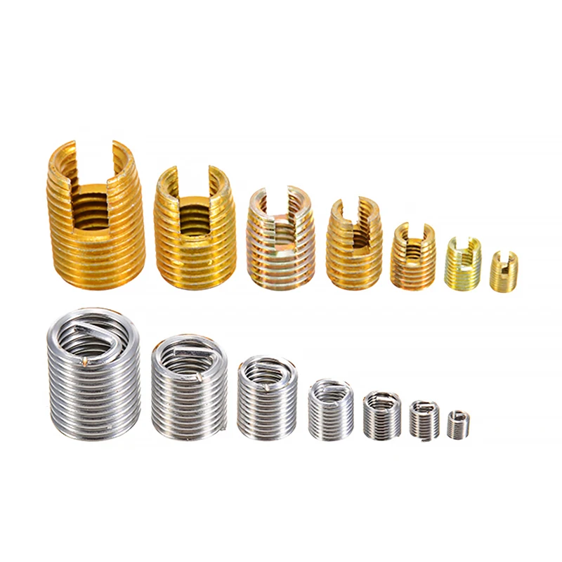 16 шт./компл. набор вставок с резьбой для саморезания и из стальной проволоки Набор