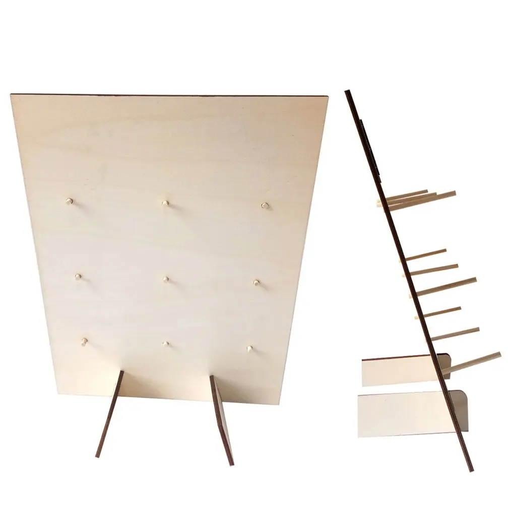 Деревянная настенная подставка в виде пончика украшение для вечеринки держатель