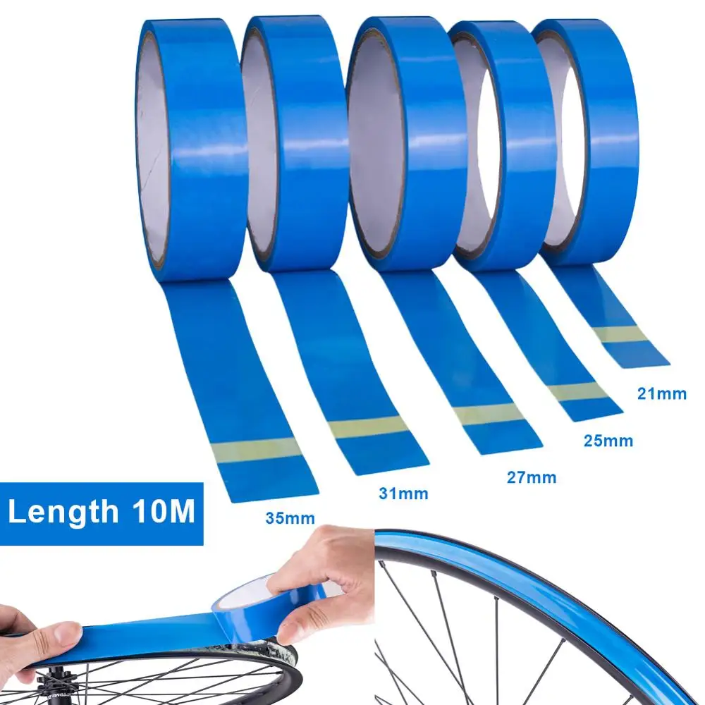 10 метров ПВХ ободные ленты для велосипеда с вакуумной внутренней трубкой